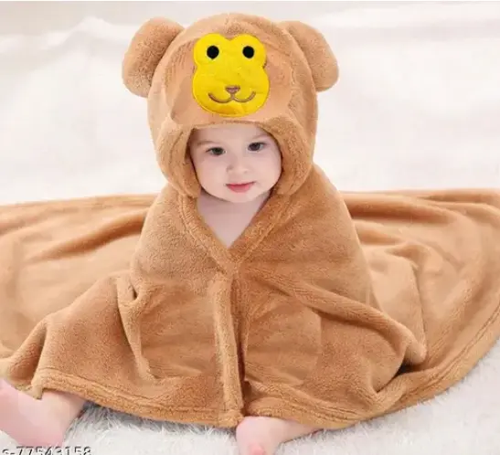 New Born Baby Bath Towel Pack of Terry Soft Hooded Wrapper Towel